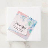 ピンクかわいらしの花が青結婚い フェイバータグ (インサイチュ)