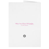 ピンクかわいらしの花の注空白の意 (裏面)