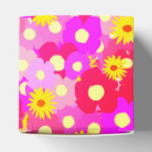 ピンクかわいらしの花の赤パーソナライズされたちゃんシャワー フェイバーボックス (上部)