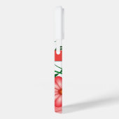 ピンクかわいらしの花名前をカスタムするハイビスカスフローラ Case-Mate iPhoneケース (裏面 / 右)