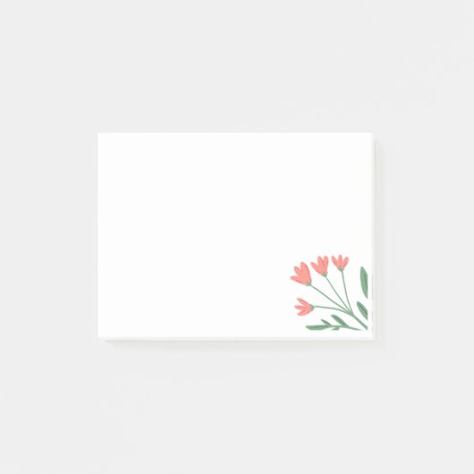 ピンクかわいらしの花後記 ポストイット (正面)