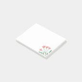 ピンクかわいらしの花後記 ポストイット (アングル)
