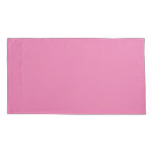 ピンクかわいらしの花柄モノグラムの 枕カバー (裏面-左)