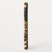 ピンクかわいらしの花柄、黄色 Case-Mate iPhoneケース (裏面/左)