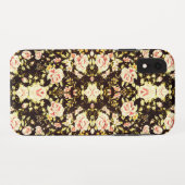 ピンクかわいらしの花柄、黄色 Case-Mate iPhoneケース (裏面(横))