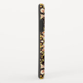 ピンクかわいらしの花柄、黄色 Case-Mate iPhoneケース (裏面/右)