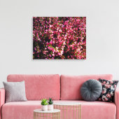 ピンクかわいらしの花 キャンバスプリント (インサイチュ (リビング))