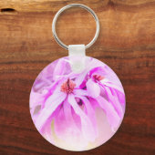 ピンクかわいらしの花 キーホルダー (正面)