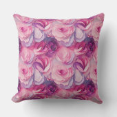 ピンクかわいらしの花 クッション (正面)