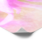 ピンクかわいらしの花 ポスター (角)