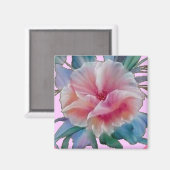 ピンクかわいらしの花 マグネット (正面/裏面)