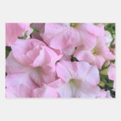 ピンクかわいらしの花 ラッピングペーパーシート (正面)