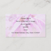 ピンクかわいらしの花 名刺 (裏面)