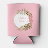 ピンクかわいらしの花 缶クーラー (正面)