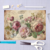 ピンクかわいらしの花 薄葉紙 (クラフト)