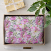 ピンクかわいらしの花 薄葉紙 (ギフト)