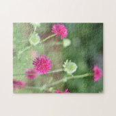ピンクかわいらしの花Kew Gardens London UK ジグソーパズル (横)