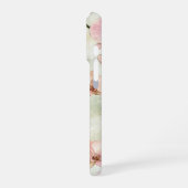 ピンクかわいらしの蘭 iPhoneケース (左側面)