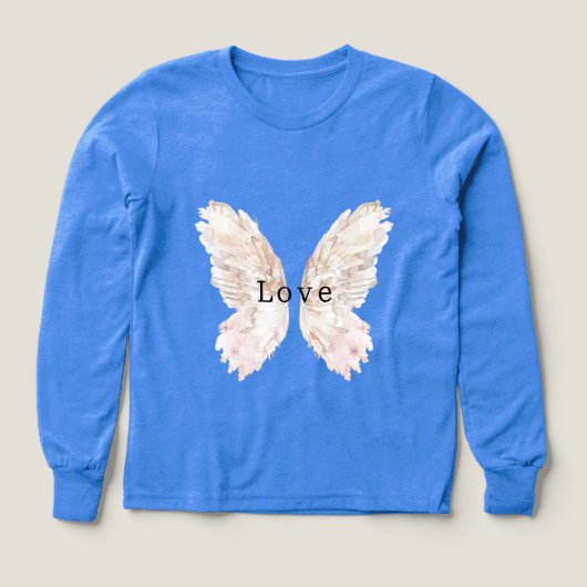 ピンクかわいらしの蝶の羽 (デザイン正面)