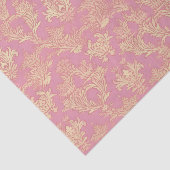 ピンクかわいらしの装飾ダマスク 薄葉紙 (詳細)
