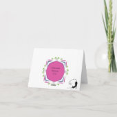 ピンクかわいらしの誕生日カード カード (裏面)
