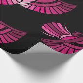 ピンクかわいらしの鳥包み紙 ラッピングペーパー