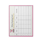 ピンクかわいらしの30歳の誕生日パーティーでワインを推測 ノートパッド (回転)