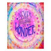 ピンクかわいらしは決して～の感覚を失わ疑問に思ない フォトプリント            (正面)