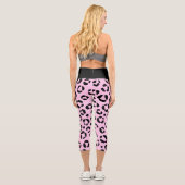 ピンクかわいらしアニマルプリント カプリレギンス (裏面)