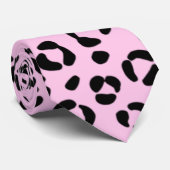 ピンクかわいらしアニマルプリント ネクタイ (ロール)