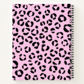 ピンクかわいらしアニマルプリント ノートブック (裏面)