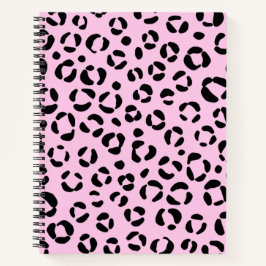 ピンクかわいらしアニマルプリント ノートブック