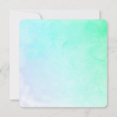 ピンクかわいらしウォーターカラーバレエテーマ誕生日 招待状 (裏面)