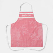 ピンクかわいらしオンピンク花柄 エプロン (正面)