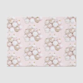 ピンクかわいらしオーナメントクリスマス 薄葉紙