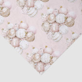 ピンクかわいらしオーナメントクリスマス 薄葉紙 (詳細)