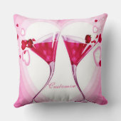 ピンクかわいらしカクテル装飾用クッション クッション (裏面)