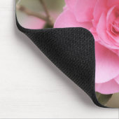 ピンクかわいらしカメリア マウスパッド (コーナー)