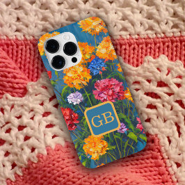 ピンクかわいらしカーネーションフラワーブーケ油絵 Case-Mate iPhone 14 PRO MAXケース