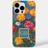 ピンクかわいらしカーネーションフラワーブーケ油絵 Case-Mate iPhoneケース (裏面)