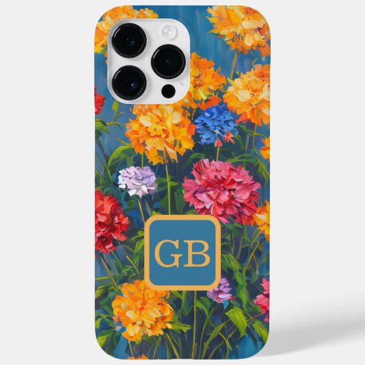 ピンクかわいらしカーネーションフラワーブーケ油絵 Case-Mate iPhoneケース (裏面)