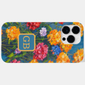 ピンクかわいらしカーネーションフラワーブーケ油絵 Case-Mate iPhoneケース (裏面 (横))