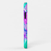 ピンクかわいらしガーデンフロックスフラワーオンアクアマリン Case-Mate iPhoneケース (裏面/右)