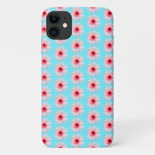 ピンクかわいらしガーベラデイジーパターン Case-Mate iPhoneケース (裏面)
