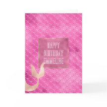 ピンクかわいらしガーリーの人魚