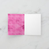 ピンクかわいらしガーリーの人魚 サンキューカード (内部)