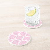 ピンクかわいらしギフトアイディアの女の子 コースター (側面)