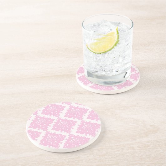 ピンクかわいらしギフトアイディアの女の子 コースター (側面)