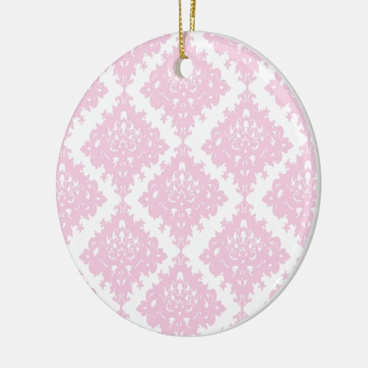 ピンクかわいらしギフトアイディアの女の子 セラミックオーナメント (左)
