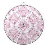 ピンクかわいらしギフトアイディアの女の子 ダーツボード (正面)